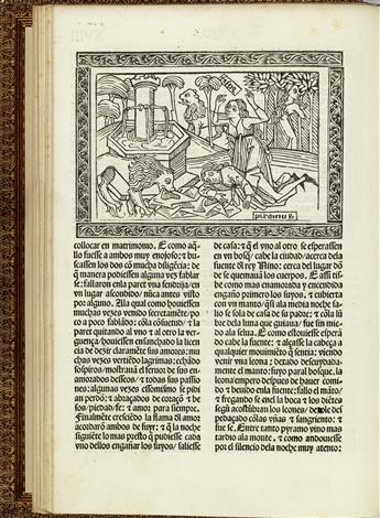 INCUNABULA  BOCCACCIO, GIOVANNI.  De las mujeres illustres en roma[n]ce.  1494